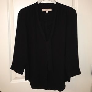 ➰LOFT Tie Front Top